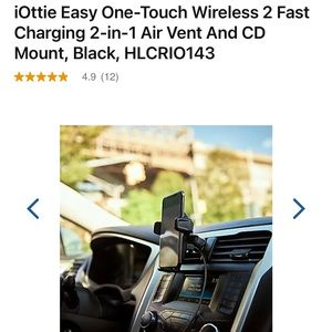 iOttie wireless charger & phone mount
